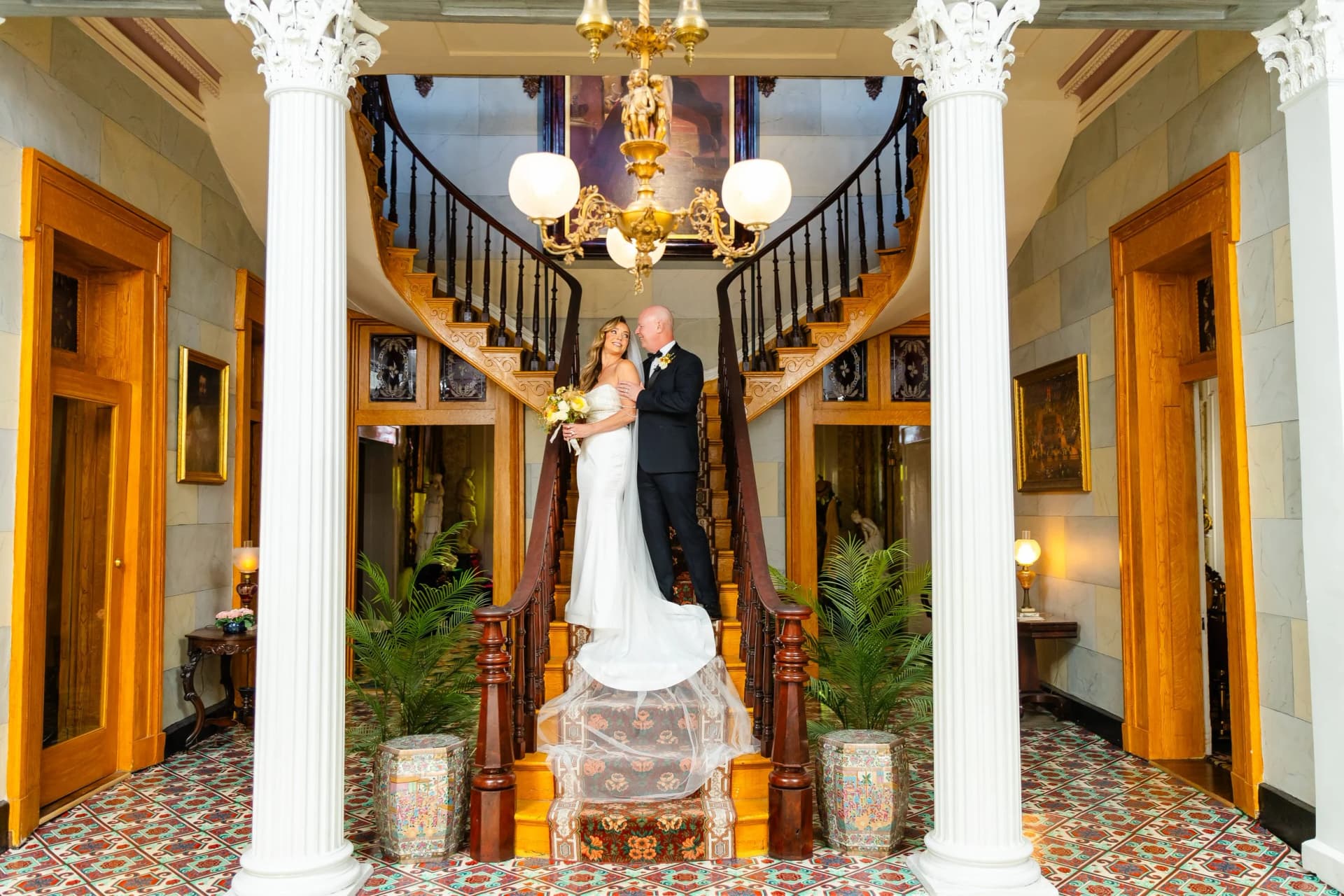 Belmont Mansion elopement photo 11