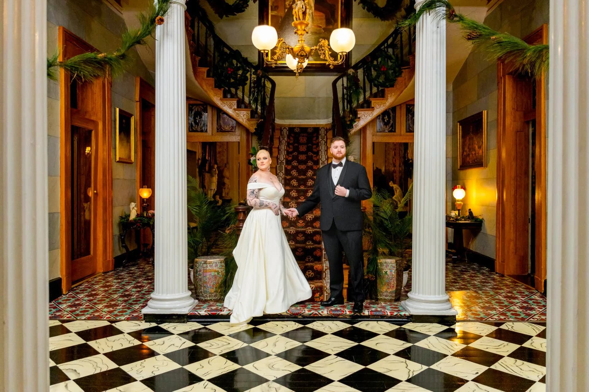 Belmont Mansion elopement photo 7