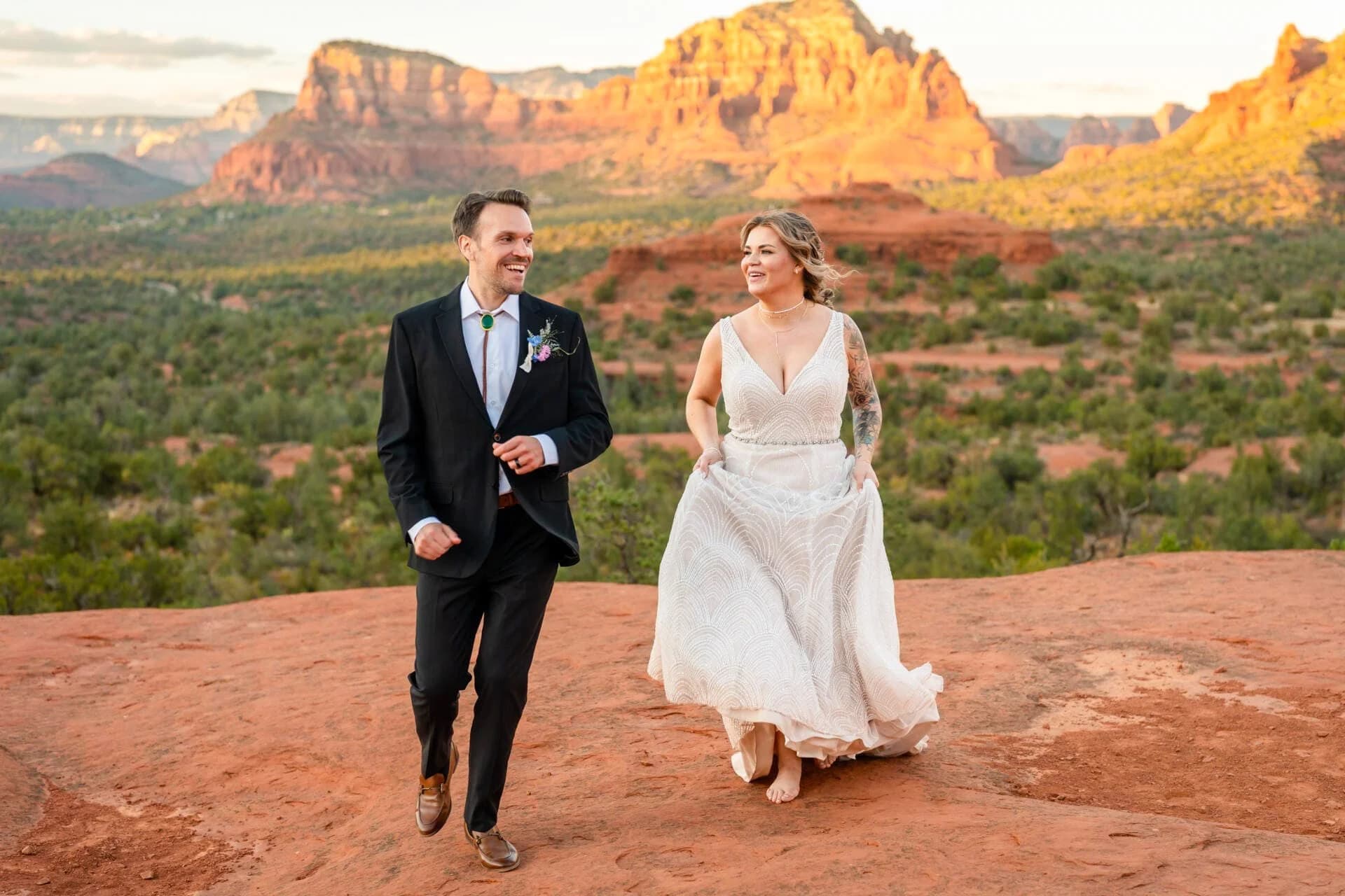 Baby Bell Rock elopement photo 1