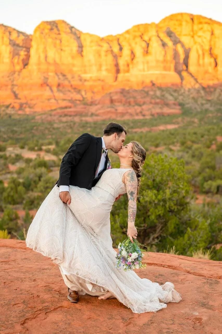 Baby Bell Rock elopement photo 1