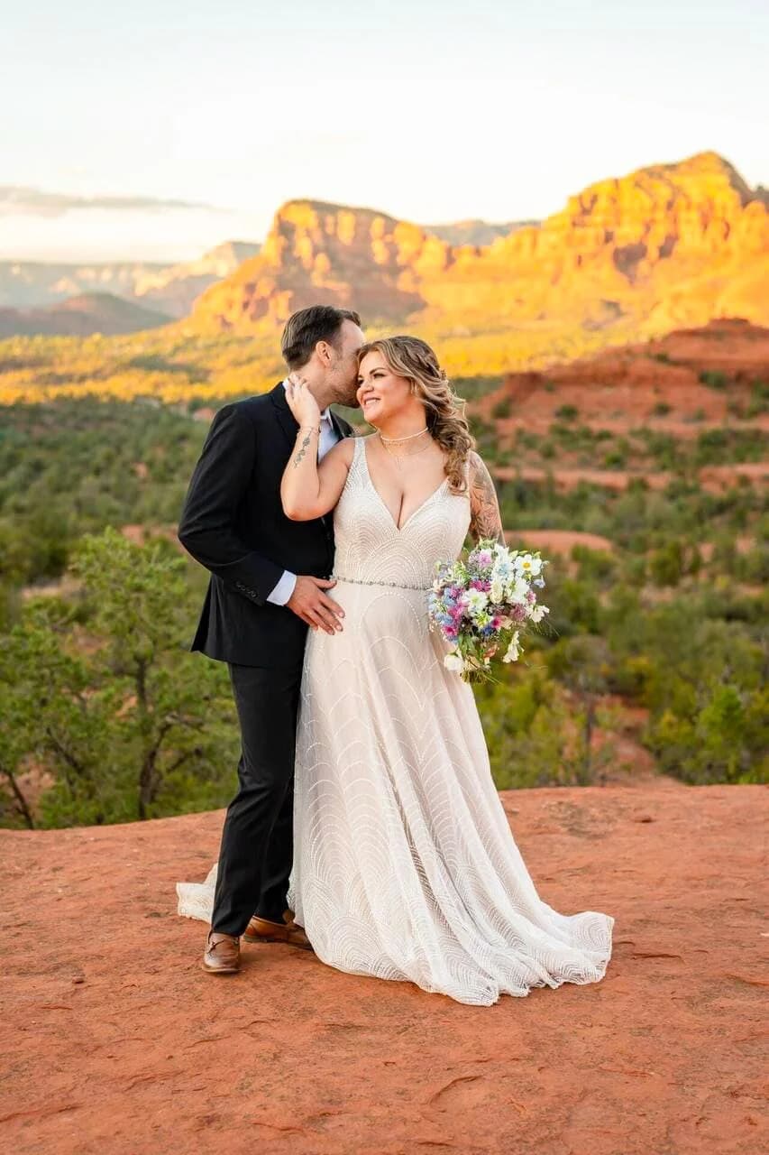 Baby Bell Rock elopement photo 8